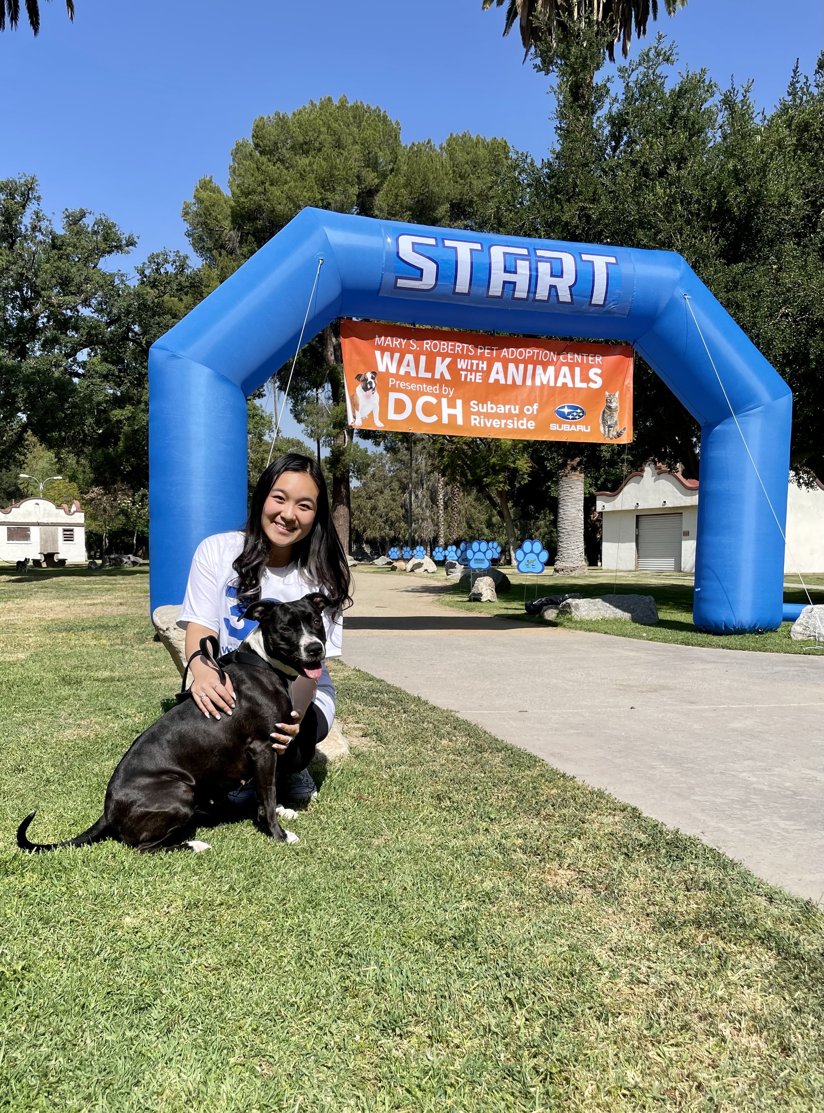 girl posed with pup at start line 2.jpg